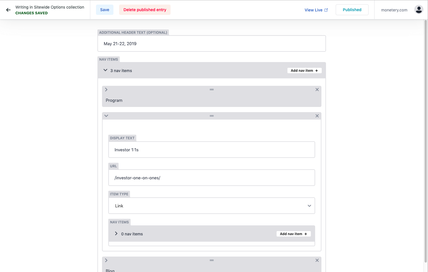 Netlify CMS: édition de contenu